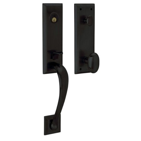 Baldwin Full Dummy Handlesets Satin Black 85352.190.RFD